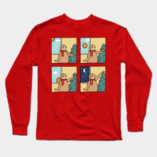 Sloth Christmas Long Sleeve T-Shirt